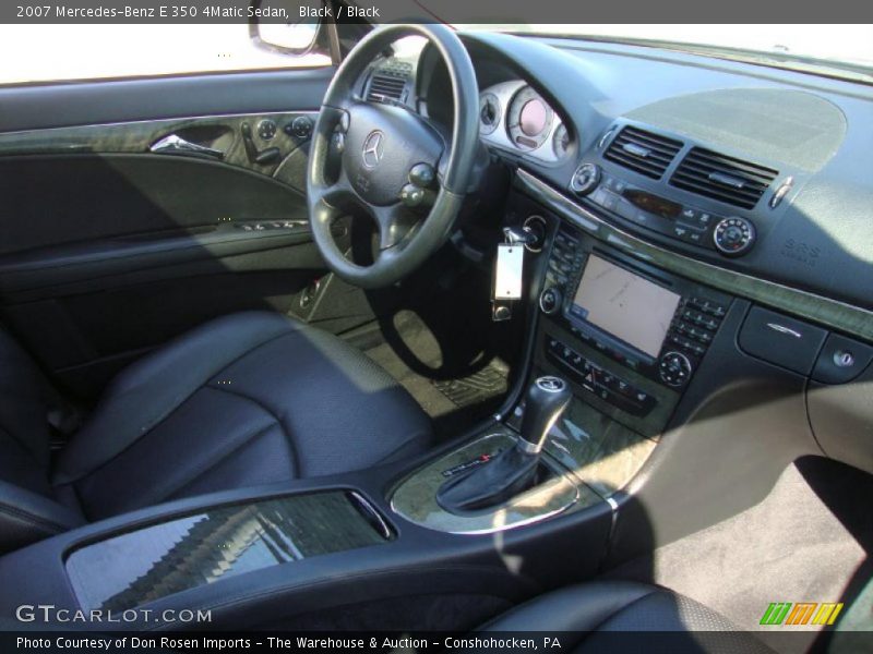 Black / Black 2007 Mercedes-Benz E 350 4Matic Sedan