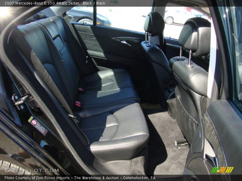 Black / Black 2007 Mercedes-Benz E 350 4Matic Sedan