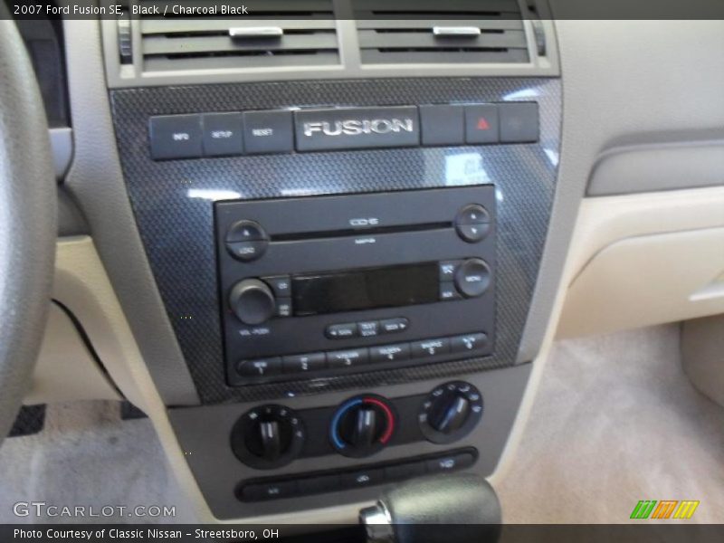 Black / Charcoal Black 2007 Ford Fusion SE