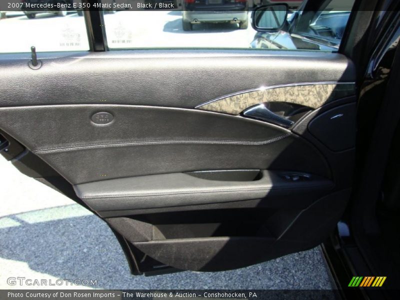 Black / Black 2007 Mercedes-Benz E 350 4Matic Sedan