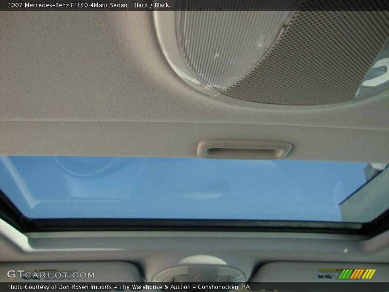 Black / Black 2007 Mercedes-Benz E 350 4Matic Sedan