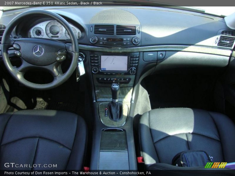 Black / Black 2007 Mercedes-Benz E 350 4Matic Sedan