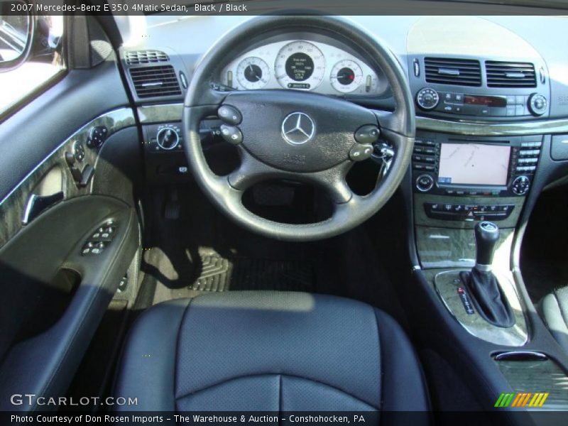 Black / Black 2007 Mercedes-Benz E 350 4Matic Sedan
