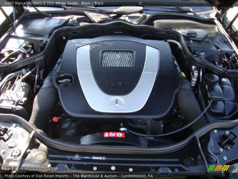 Black / Black 2007 Mercedes-Benz E 350 4Matic Sedan