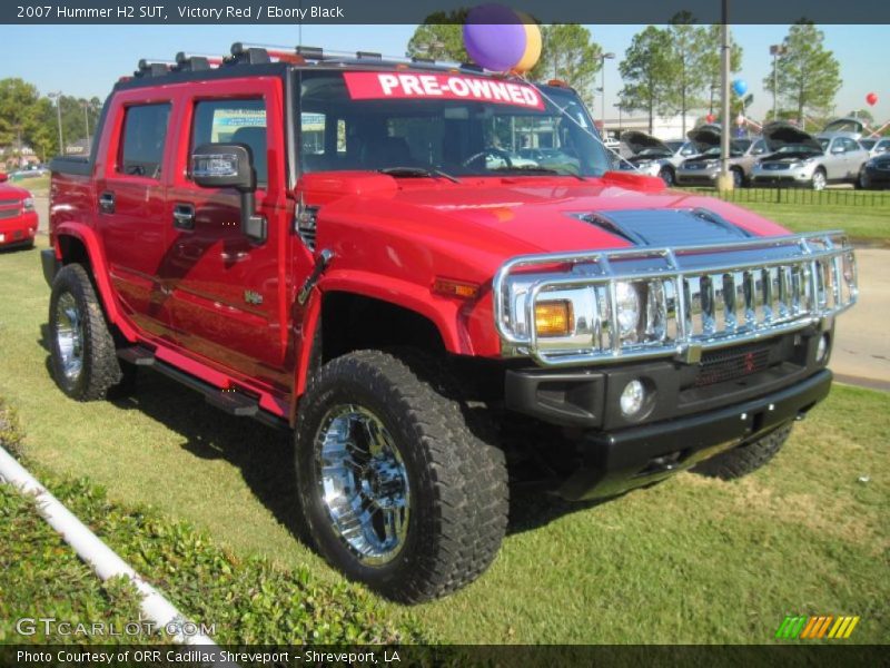 Victory Red / Ebony Black 2007 Hummer H2 SUT