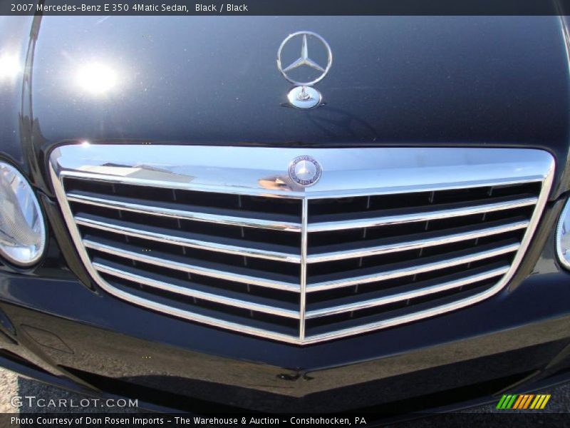 Black / Black 2007 Mercedes-Benz E 350 4Matic Sedan