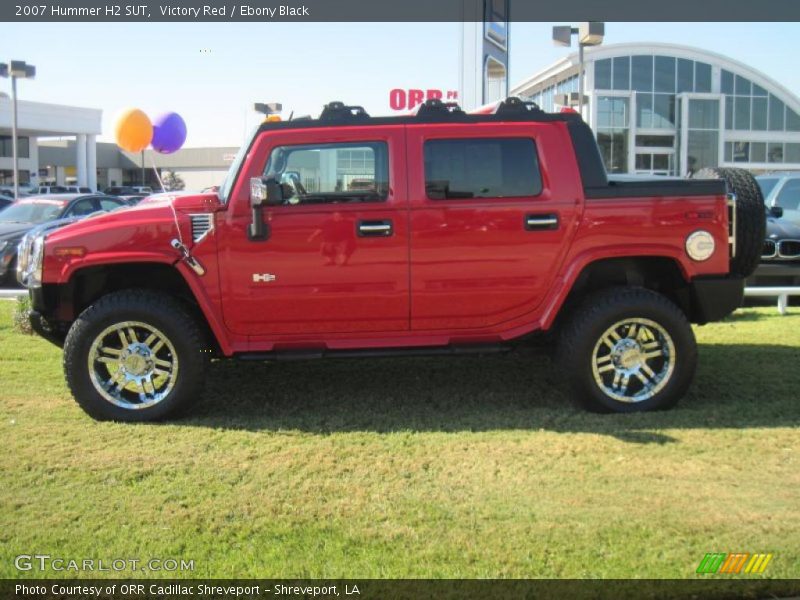 Victory Red / Ebony Black 2007 Hummer H2 SUT