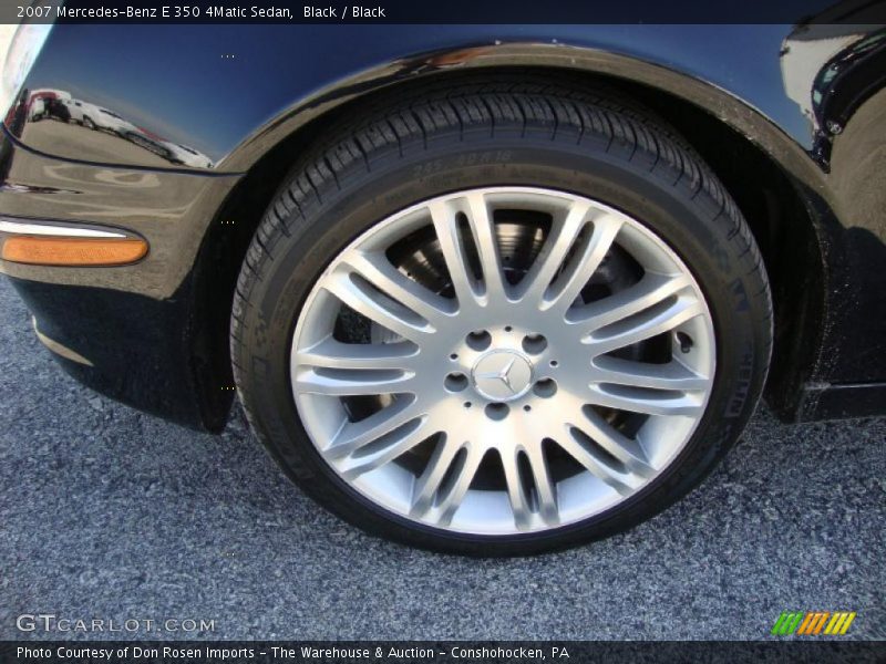 Black / Black 2007 Mercedes-Benz E 350 4Matic Sedan