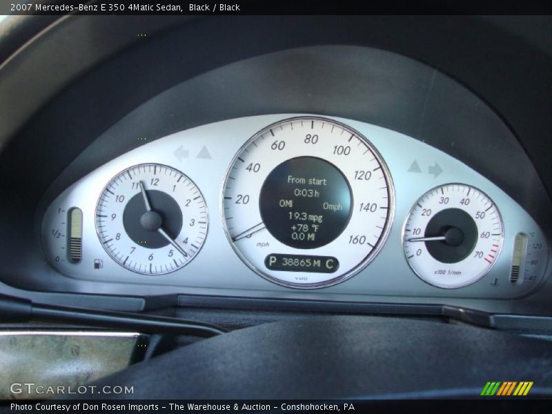 Black / Black 2007 Mercedes-Benz E 350 4Matic Sedan