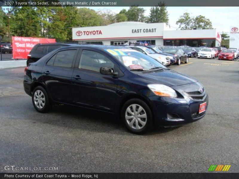 Nautical Blue Metallic / Dark Charcoal 2007 Toyota Yaris Sedan
