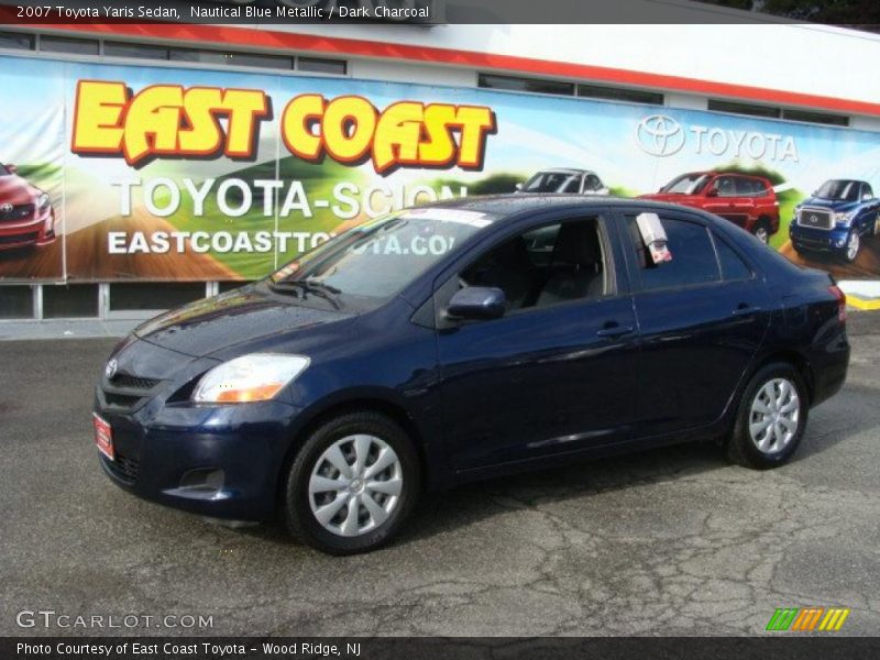 Nautical Blue Metallic / Dark Charcoal 2007 Toyota Yaris Sedan