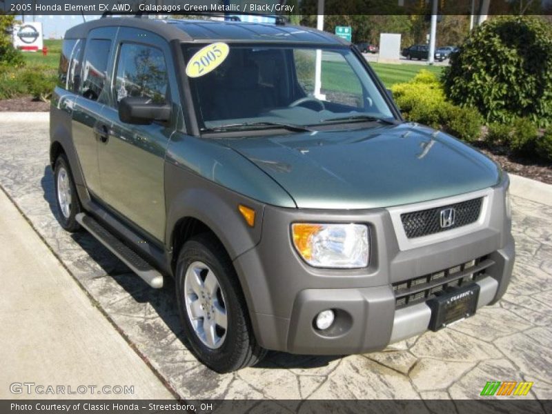 Galapagos Green Metallic / Black/Gray 2005 Honda Element EX AWD