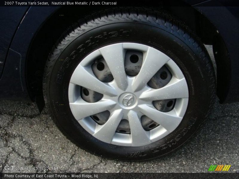 Nautical Blue Metallic / Dark Charcoal 2007 Toyota Yaris Sedan
