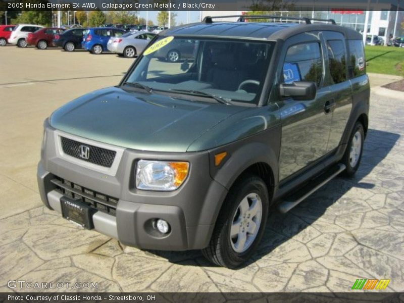 Galapagos Green Metallic / Black/Gray 2005 Honda Element EX AWD