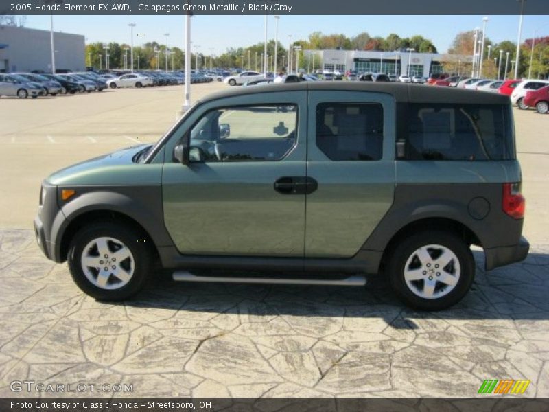 Galapagos Green Metallic / Black/Gray 2005 Honda Element EX AWD
