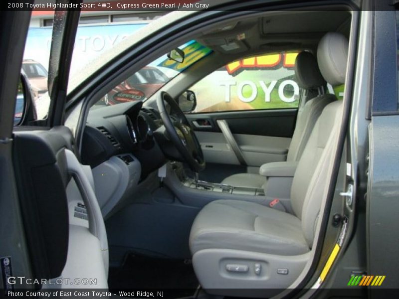 Cypress Green Pearl / Ash Gray 2008 Toyota Highlander Sport 4WD