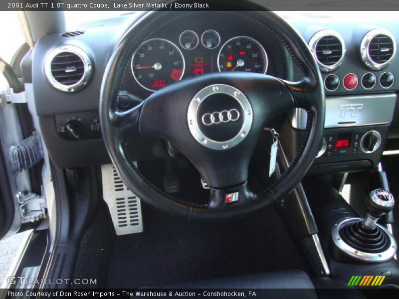 Lake Silver Metallic / Ebony Black 2001 Audi TT 1.8T quattro Coupe
