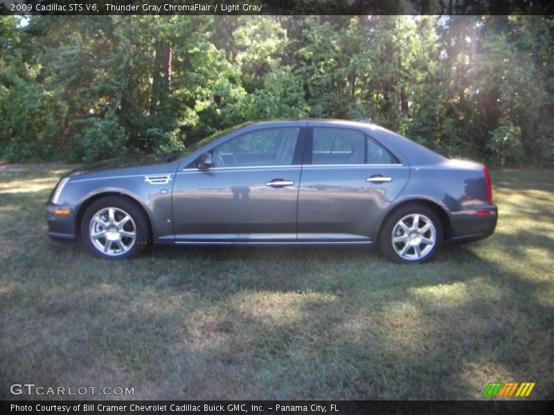 Thunder Gray ChromaFlair / Light Gray 2009 Cadillac STS V6