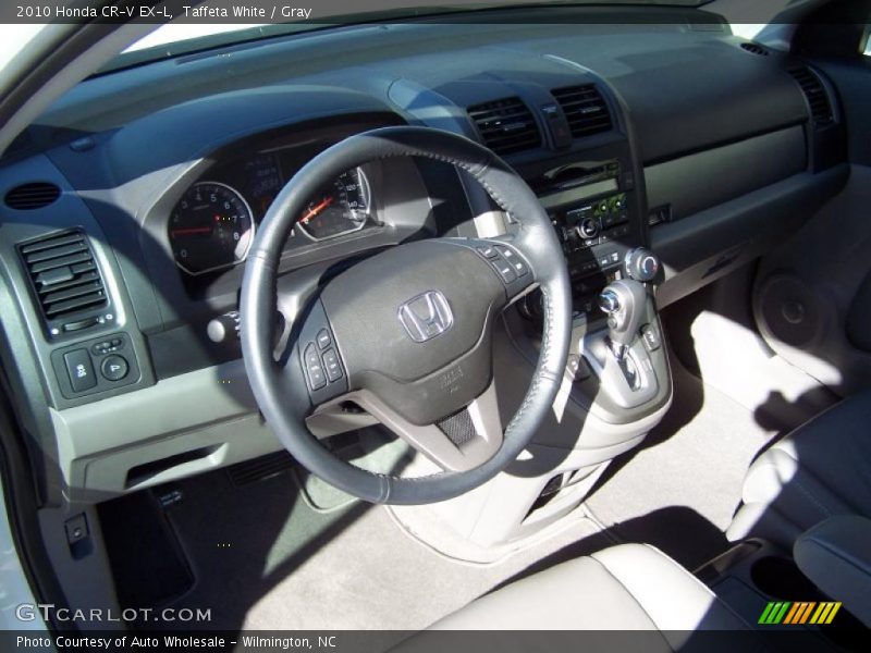 Taffeta White / Gray 2010 Honda CR-V EX-L