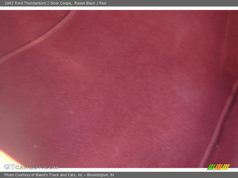 Raven Black / Red 1962 Ford Thunderbird 2 Door Coupe