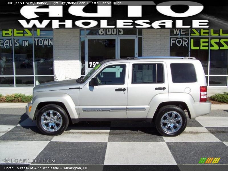 Light Graystone Pearl / Pastel Pebble Beige 2008 Jeep Liberty Limited