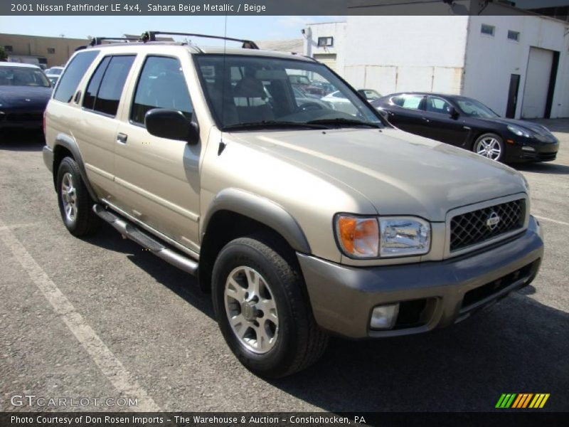Sahara Beige Metallic / Beige 2001 Nissan Pathfinder LE 4x4