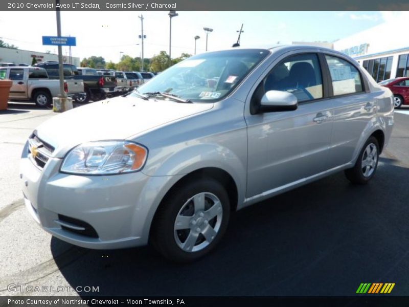 Cosmic Silver / Charcoal 2010 Chevrolet Aveo LT Sedan