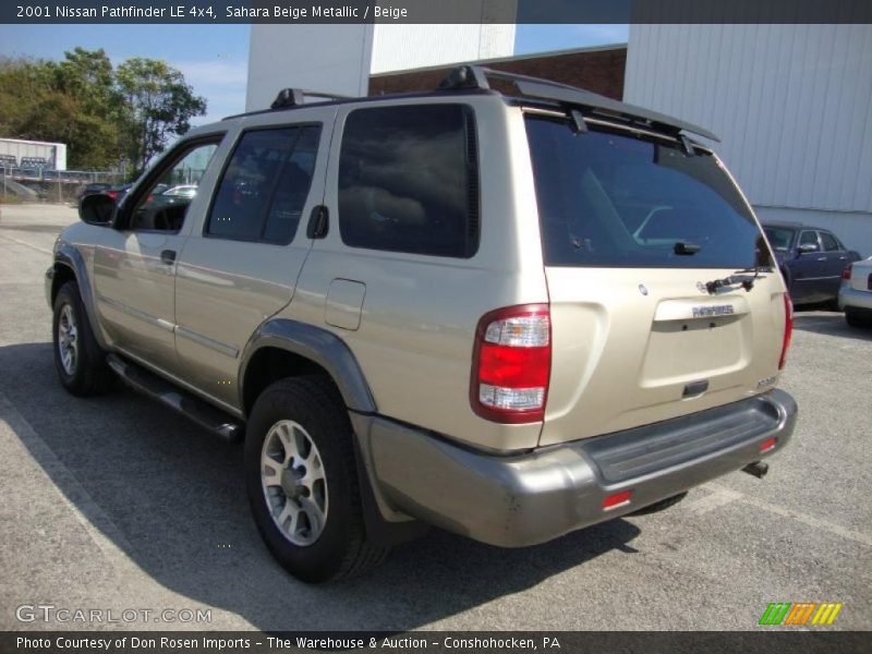 Sahara Beige Metallic / Beige 2001 Nissan Pathfinder LE 4x4