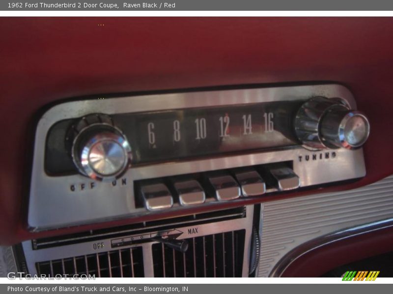 Raven Black / Red 1962 Ford Thunderbird 2 Door Coupe
