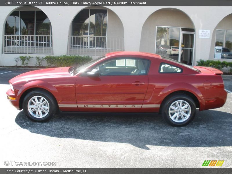 Dark Candy Apple Red / Medium Parchment 2008 Ford Mustang V6 Deluxe Coupe