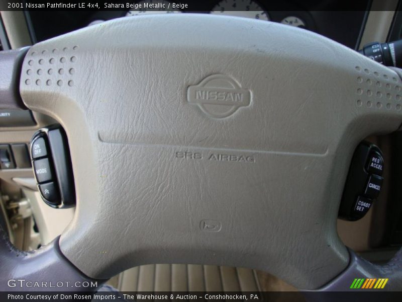Sahara Beige Metallic / Beige 2001 Nissan Pathfinder LE 4x4