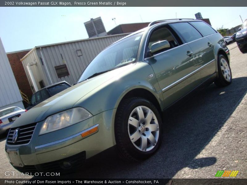 Fresco Green Metallic / Beige 2002 Volkswagen Passat GLX Wagon