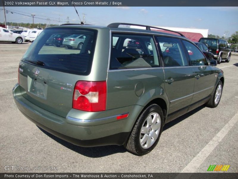 Fresco Green Metallic / Beige 2002 Volkswagen Passat GLX Wagon
