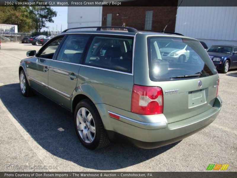 Fresco Green Metallic / Beige 2002 Volkswagen Passat GLX Wagon
