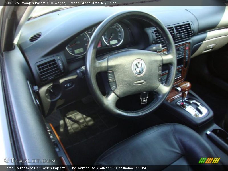 Fresco Green Metallic / Beige 2002 Volkswagen Passat GLX Wagon