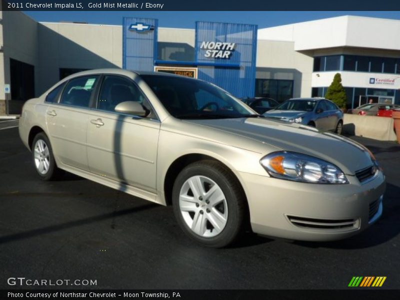 Gold Mist Metallic / Ebony 2011 Chevrolet Impala LS