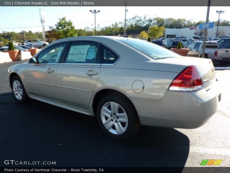 Gold Mist Metallic / Ebony 2011 Chevrolet Impala LS