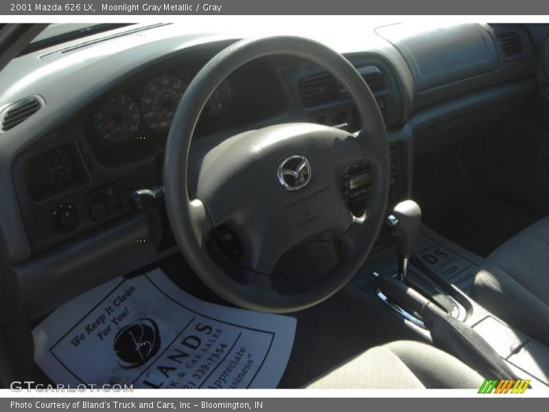 Moonlight Gray Metallic / Gray 2001 Mazda 626 LX