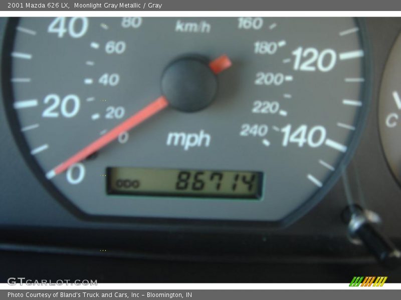 Moonlight Gray Metallic / Gray 2001 Mazda 626 LX