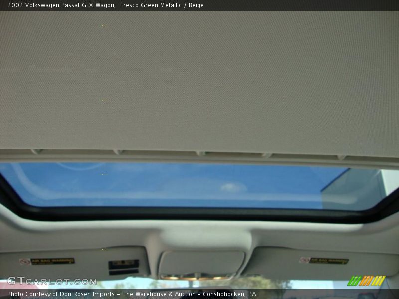 Fresco Green Metallic / Beige 2002 Volkswagen Passat GLX Wagon