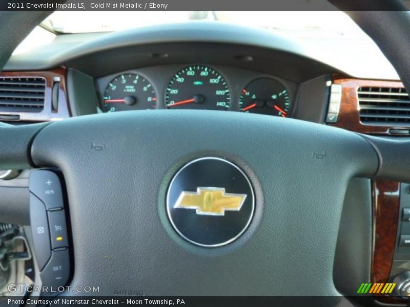 Gold Mist Metallic / Ebony 2011 Chevrolet Impala LS
