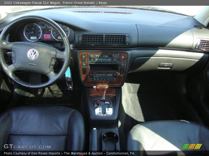 Fresco Green Metallic / Beige 2002 Volkswagen Passat GLX Wagon