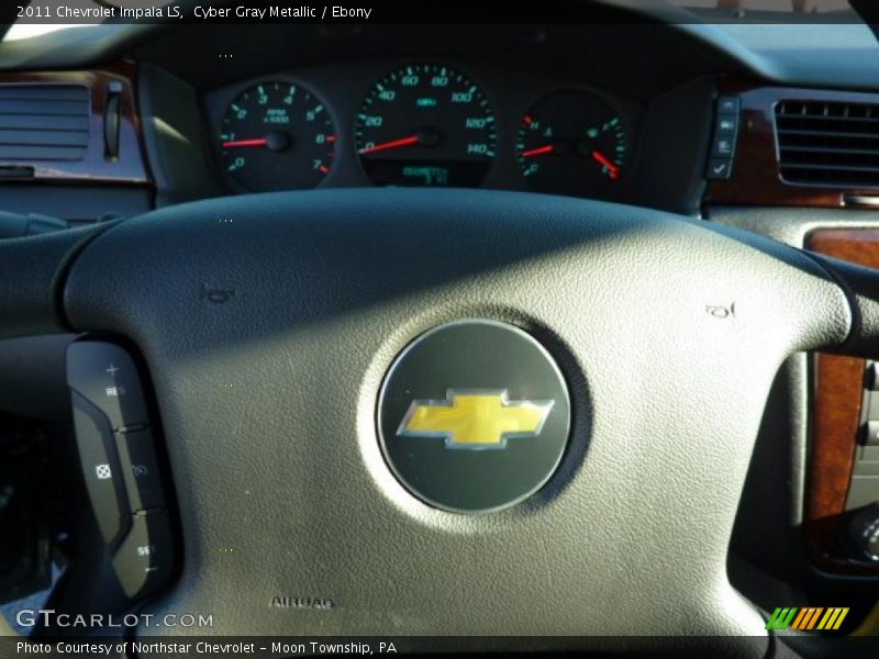 Cyber Gray Metallic / Ebony 2011 Chevrolet Impala LS