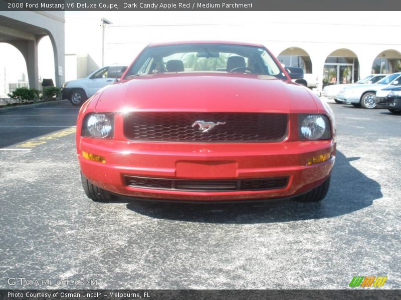 Dark Candy Apple Red / Medium Parchment 2008 Ford Mustang V6 Deluxe Coupe