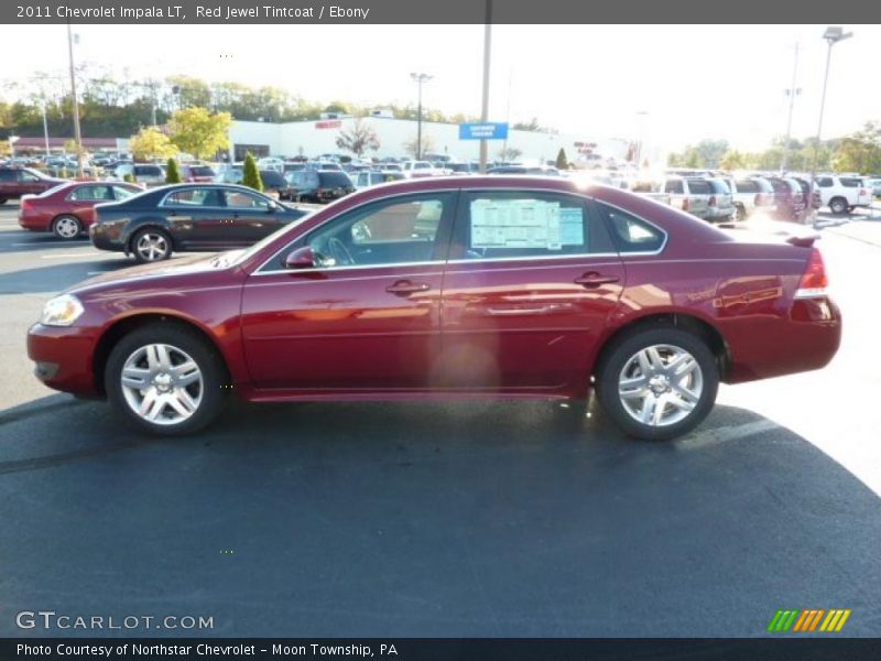 Red Jewel Tintcoat / Ebony 2011 Chevrolet Impala LT