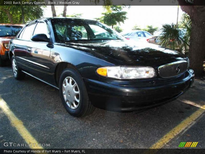 Black / Medium Gray 2003 Buick Century Custom