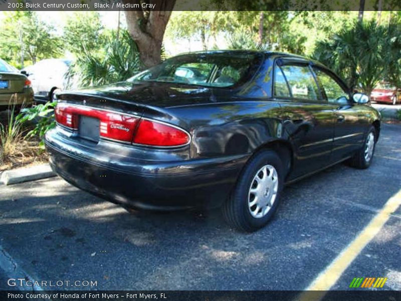 Black / Medium Gray 2003 Buick Century Custom