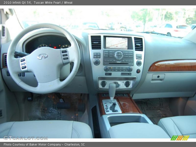 Tuscan White Pearl / Wheat 2010 Infiniti QX 56