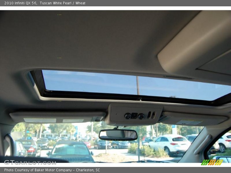 Tuscan White Pearl / Wheat 2010 Infiniti QX 56