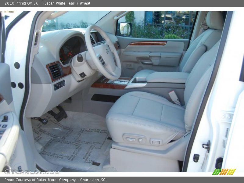 Tuscan White Pearl / Wheat 2010 Infiniti QX 56